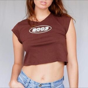 H&M Brown 2003 crop top